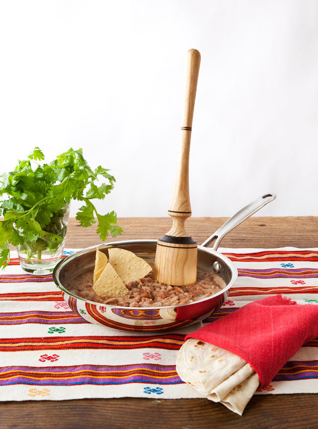 Clasico Machacador de Frijoles Traditional Metal Bean Masher – La